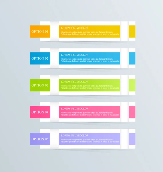 Moderna infographics färgglada formgivningsmall — Stock vektor