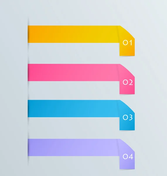 Moderna infographics färgglada formgivningsmall — Stock vektor