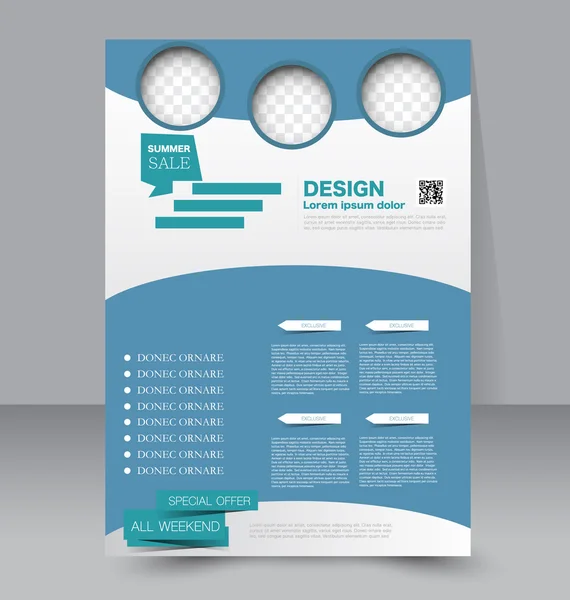 Flyer-sjabloon of zakelijke brochure — Stockvector