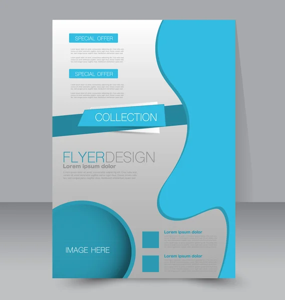 Flyer template or business brochure — Stock Vector