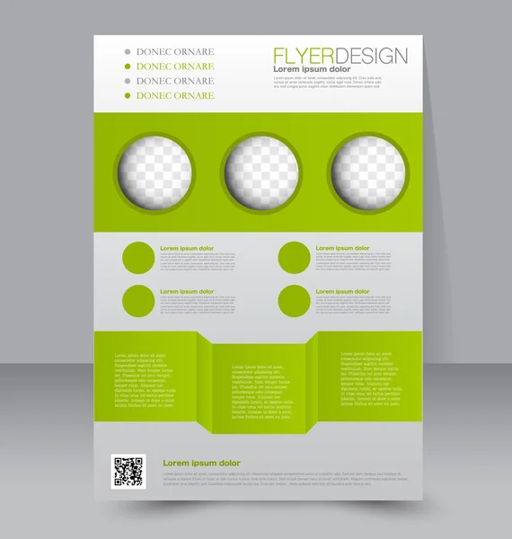 Flyer template or business brochure — Stock Vector