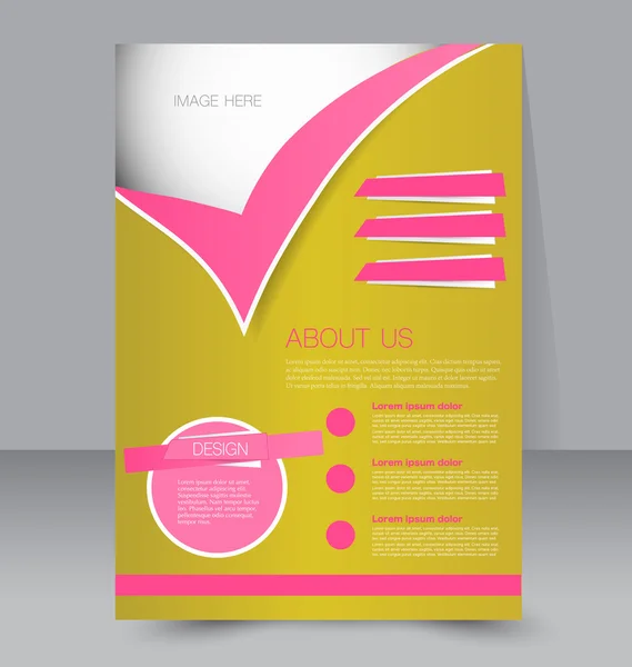 Flyer template or business brochure — Stock Vector