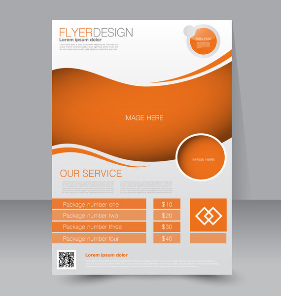 Шаблон флаера или деловая брошюра
