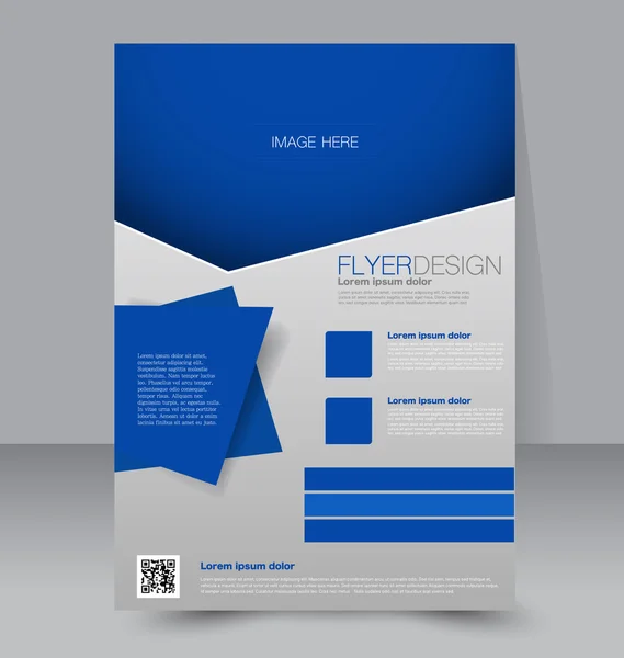 Flyer template or business brochure — Stock Vector