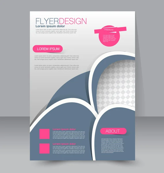 Flyer template or business brochure — Stock Vector