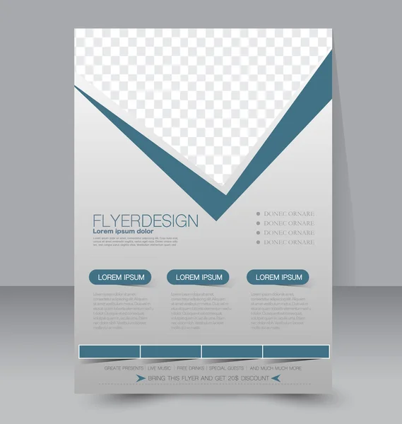 Flyer template or business brochure — Stock Vector