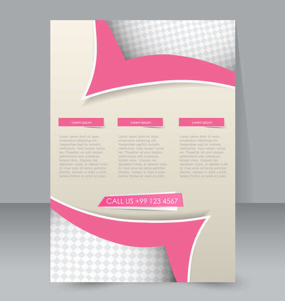 Шаблон флаера или деловая брошюра
