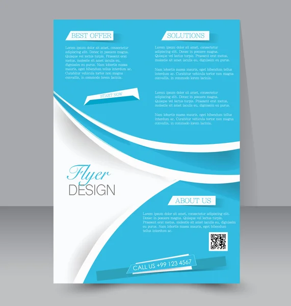 Flyer-sjabloon of zakelijke brochure — Stockvector