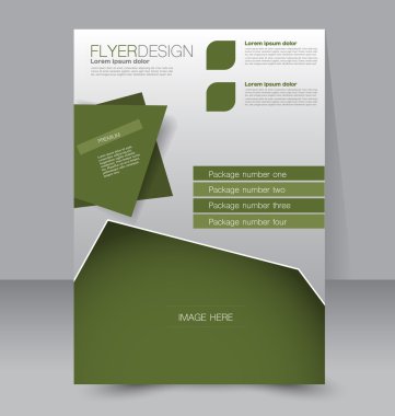 Flyer şablonu. İş broşürü