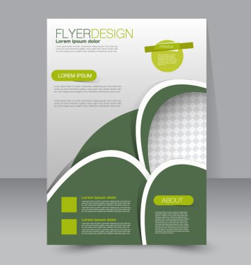 Flyer şablonu. İş broşürü