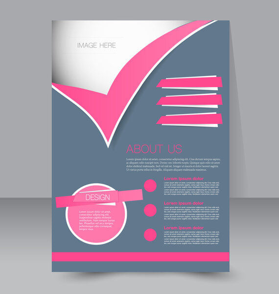 Шаблон флаера. Брошюра
.