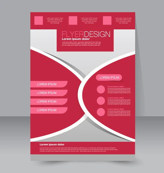 Flyer template. Business brochure. — Stock Vector