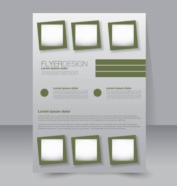 Flyer şablonu. İş broşürü