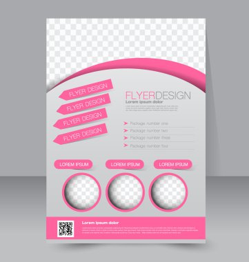 Flyer şablonu. İş broşürü