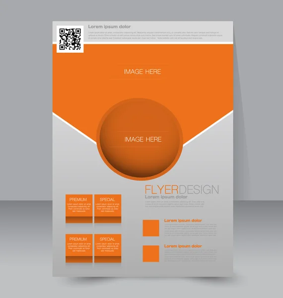 チラシ テンプレート。ビジネス パンフレット — ストックベクタ