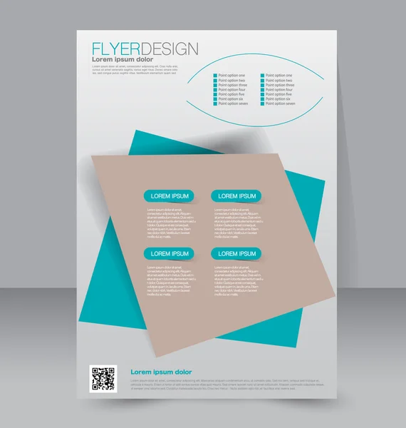 Flyer-Vorlage. Wirtschaftsbroschüre — Stockvektor