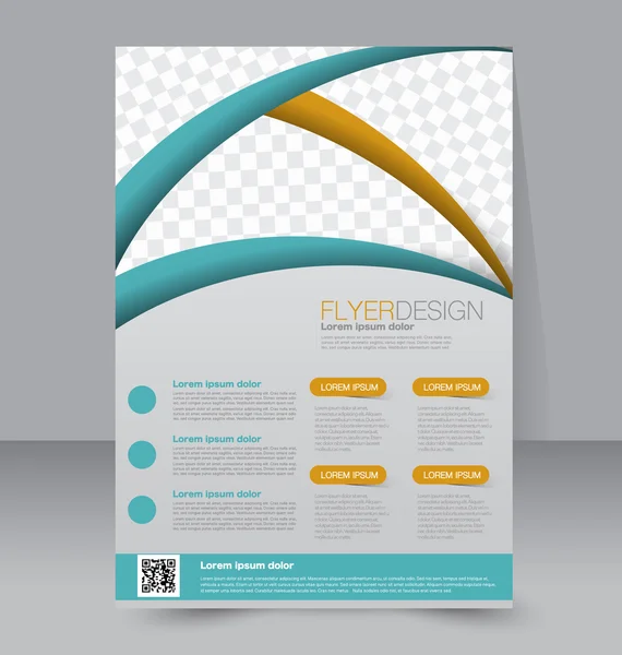 Flyer template. Business brochure — Stock Vector