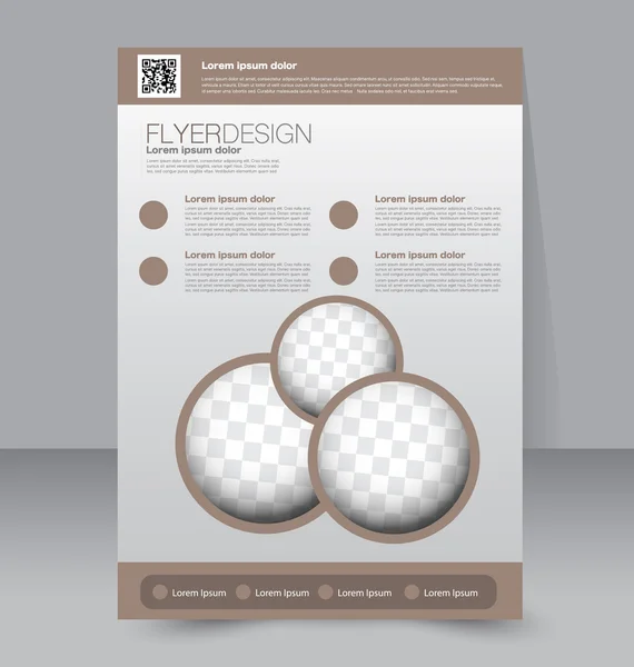 Plantilla de folleto. Folleto de negocios — Archivo Imágenes Vectoriales