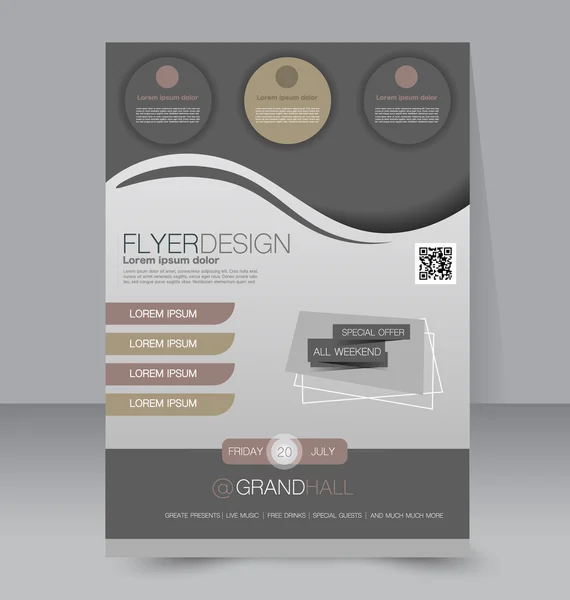 Flyer şablonu. İş broşürü