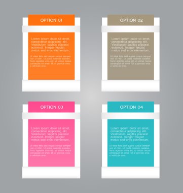 Infographic template with step options for business, startup concept, web design, data visualization, banner, brochure or flyer layouts, presentation, education