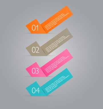 Infographic template with step options for business, startup concept, web design, data visualization, banner, brochure or flyer layouts, presentation, education