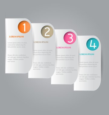 Infographic template with step options for business, startup concept, web design, data visualization, banner, brochure or flyer layouts, presentation, education