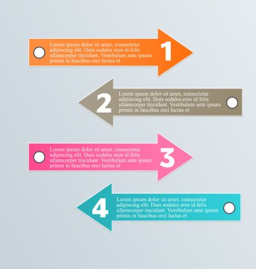 Infographic template with step options for business, startup concept, web design, data visualization, banner, brochure or flyer layouts, presentation, education