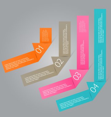 Infographic template with step options for business, startup concept, web design, data visualization, banner, brochure or flyer layouts, presentation, education