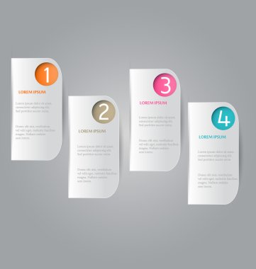 Infographic template with step options for business, startup concept, web design, data visualization, banner, brochure or flyer layouts, presentation, education