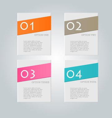 Infographic template with step options for business, startup concept, web design, data visualization, banner, brochure or flyer layouts, presentation, education