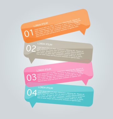 Infographic template with step options for business, startup concept, web design, data visualization, banner, brochure or flyer layouts, presentation, education