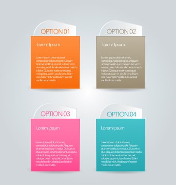 Infographic template with step options for business, startup concept, web design, data visualization, banner, brochure or flyer layouts, presentation, education
