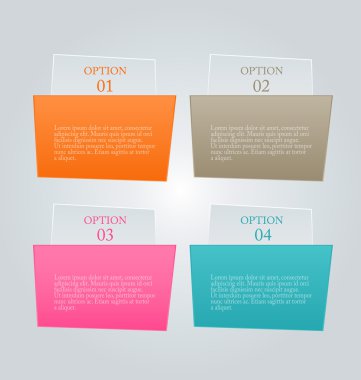 Infographic template with step options for business, startup concept, web design, data visualization, banner, brochure or flyer layouts, presentation, education