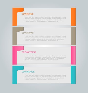 Infographic template with step options for business, startup concept, web design, data visualization, banner, brochure or flyer layouts, presentation, education