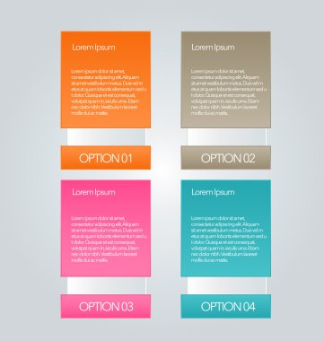 Infographic template with step options for business, startup concept, web design, data visualization, banner, brochure or flyer layouts, presentation, education