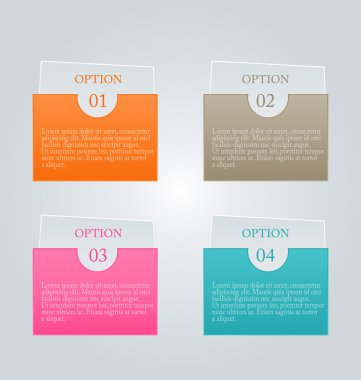 Infographic template with step options for business, startup concept, web design, data visualization, banner, brochure or flyer layouts, presentation, education