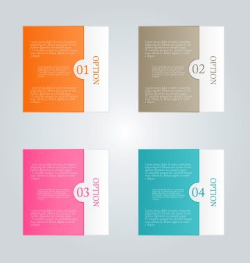 Infographic template with step options for business, startup concept, web design, data visualization, banner, brochure or flyer layouts, presentation, education