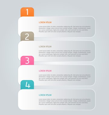 Infographic template with step options for business, startup concept, web design, data visualization, banner, brochure or flyer layouts, presentation, education