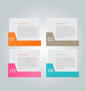 Infographic template with step options for business, startup concept, web design, data visualization, banner, brochure or flyer layouts, presentation, education