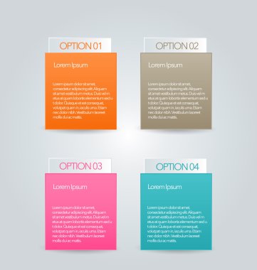 Infographic template with step options for business, startup concept, web design, data visualization, banner, brochure or flyer layouts, presentation, education