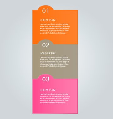 Infographic template with step options for business, startup concept, web design, data visualization, banner, brochure or flyer layouts, presentation, education