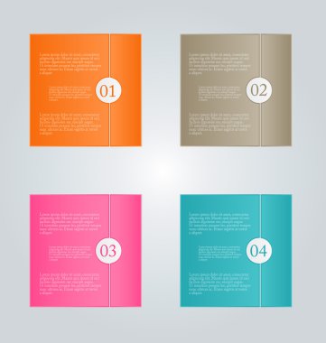 Infographic template with step options for business, startup concept, web design, data visualization, banner, brochure or flyer layouts, presentation, education