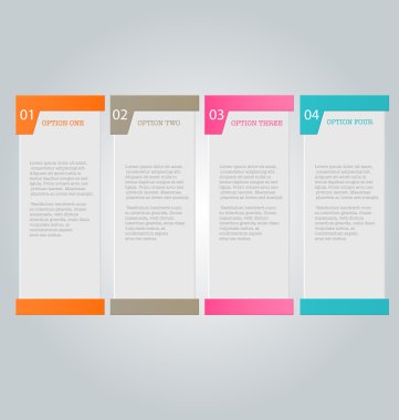 Infographic template with step options for business, startup concept, web design, data visualization, banner, brochure or flyer layouts, presentation, education