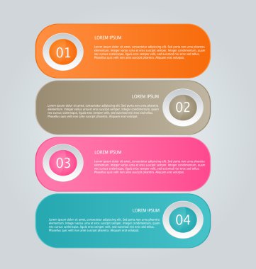 Infographic template with step options for business, startup concept, web design, data visualization, banner, brochure or flyer layouts, presentation, education