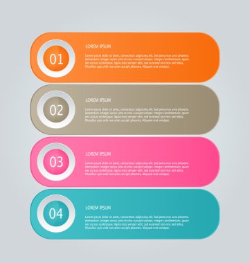 Infographic template with step options for business, startup concept, web design, data visualization, banner, brochure or flyer layouts, presentation, education