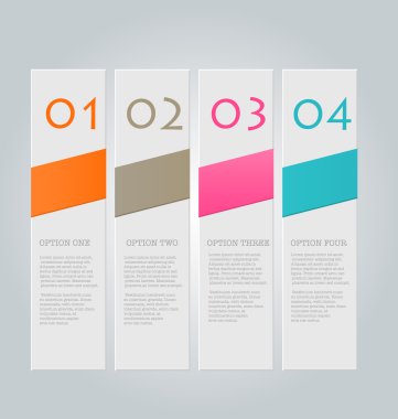 Infographic template with step options for business, startup concept, web design, data visualization, banner, brochure or flyer layouts, presentation, education