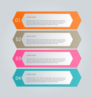 Infographic template with step options for business, startup concept, web design, data visualization, banner, brochure or flyer layouts, presentation, education