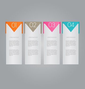 Infographic template with step options for business, startup concept, web design, data visualization, banner, brochure or flyer layouts, presentation, education