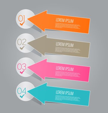 Infographic template with step options for business, startup concept, web design, data visualization, banner, brochure or flyer layouts, presentation, education