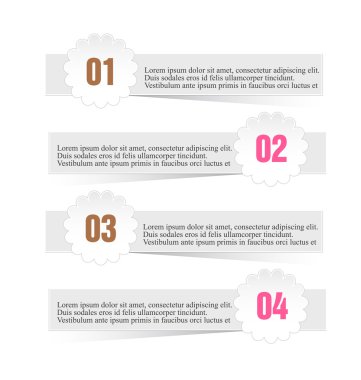 Business infographics template for presentation, education, web design, banners, brochures, flyers. Brown and pink colors.